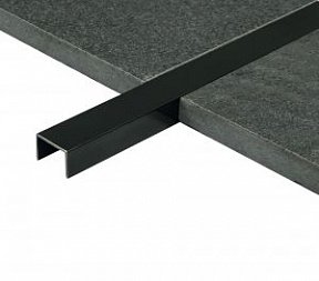 Профиль Juliano Tile Trim SUP15-4S-10H Black полированный (2440мм)