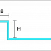 Профиль Juliano Латунь Tile Trim BJQ607-17BS-12.5H (3000мм)#2