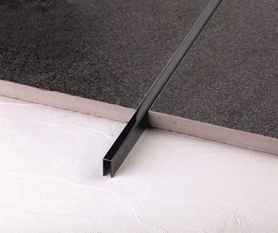 Профиль Juliano Tile Trim SUP05-4S-10H Black (2440мм)